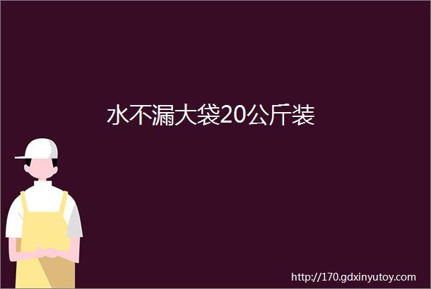 水不漏大袋20公斤装